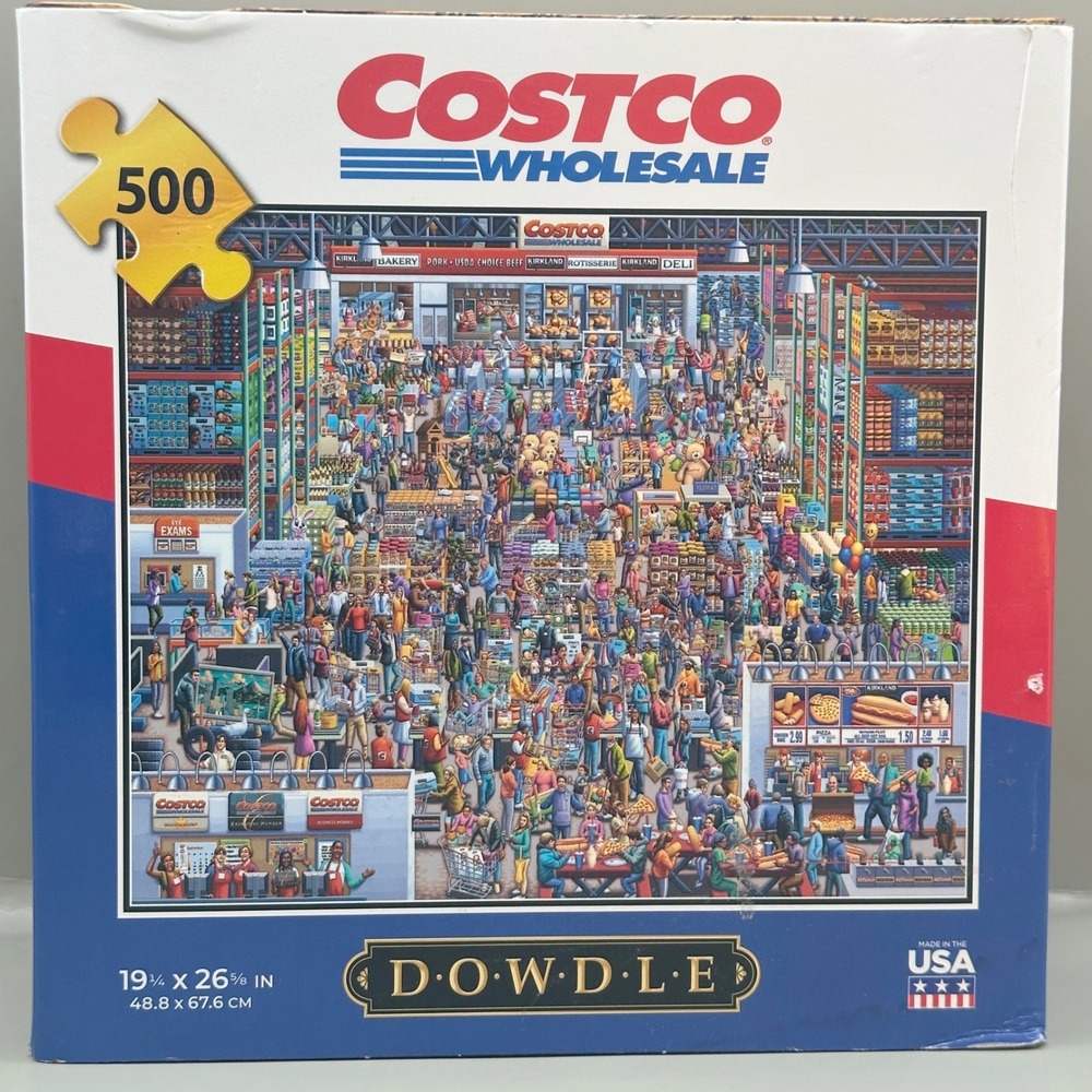 Dowdle Costco Wholesale Treasure Hunt Jigsaw Puzzle 500 Piece Multi Folk Art